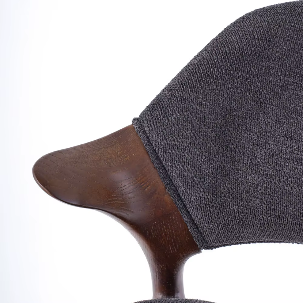 Dark Grey Breakfast Bar Stool close up