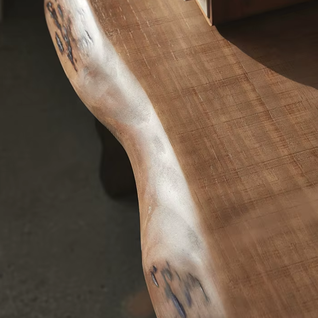 Close-up of a wooden surface with natural grain and texture